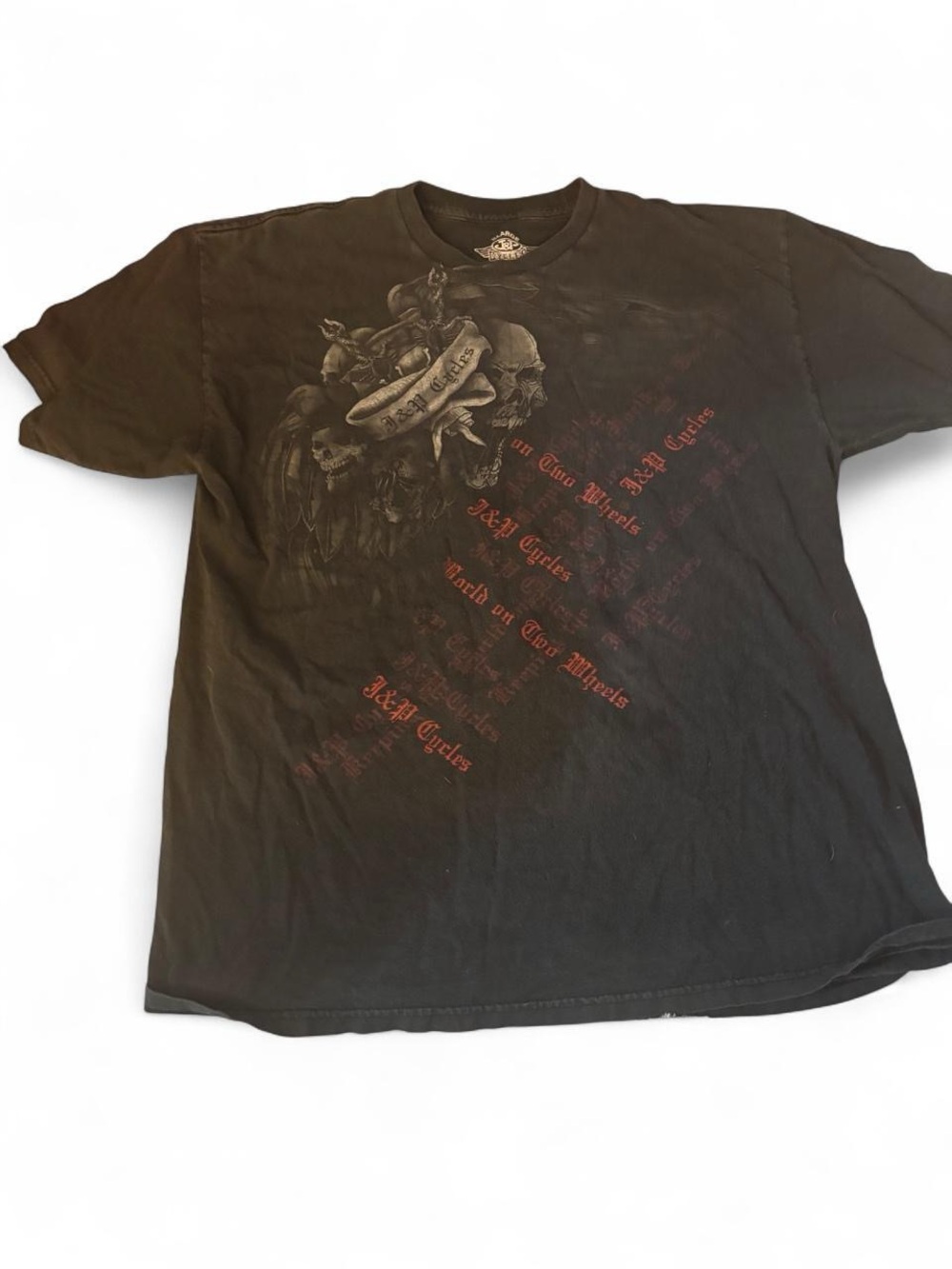 Black Graphic Skull Tee